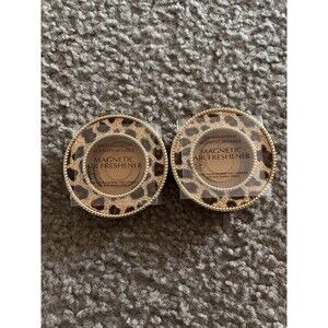 Bath Body Works  Black & Gold CHEETAH Scentportable Magnetic Holder, NEW X 2